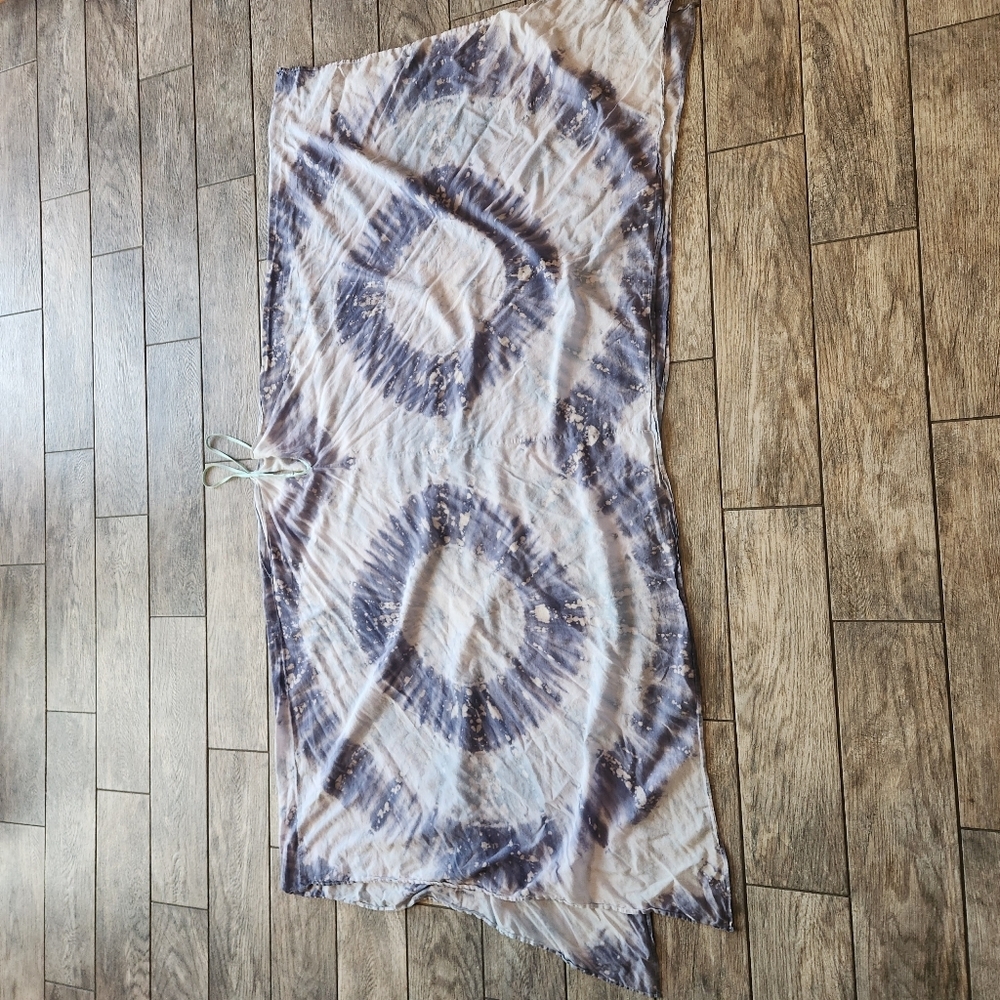 Roberta Roller Rabbit Tie Dye Caftan Dress Blue White O/S Hand Block Inspired - Picture 10 of 10